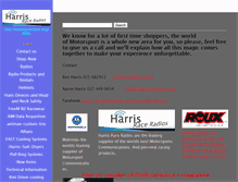 Tablet Screenshot of harrisraceradios.com